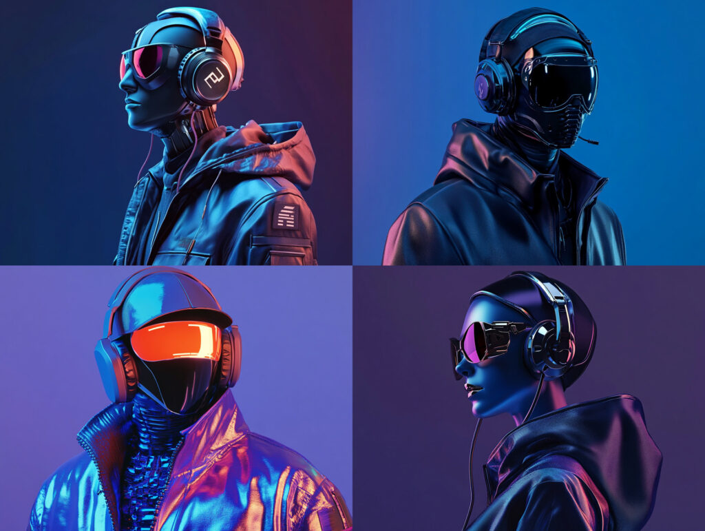 Droiden Cyborg Kopf KI generiert Midjourney