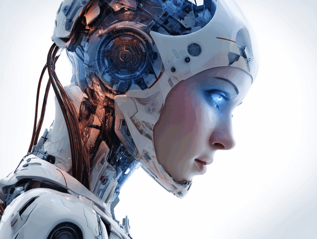 Androide generiert mit Midjourney Version 7