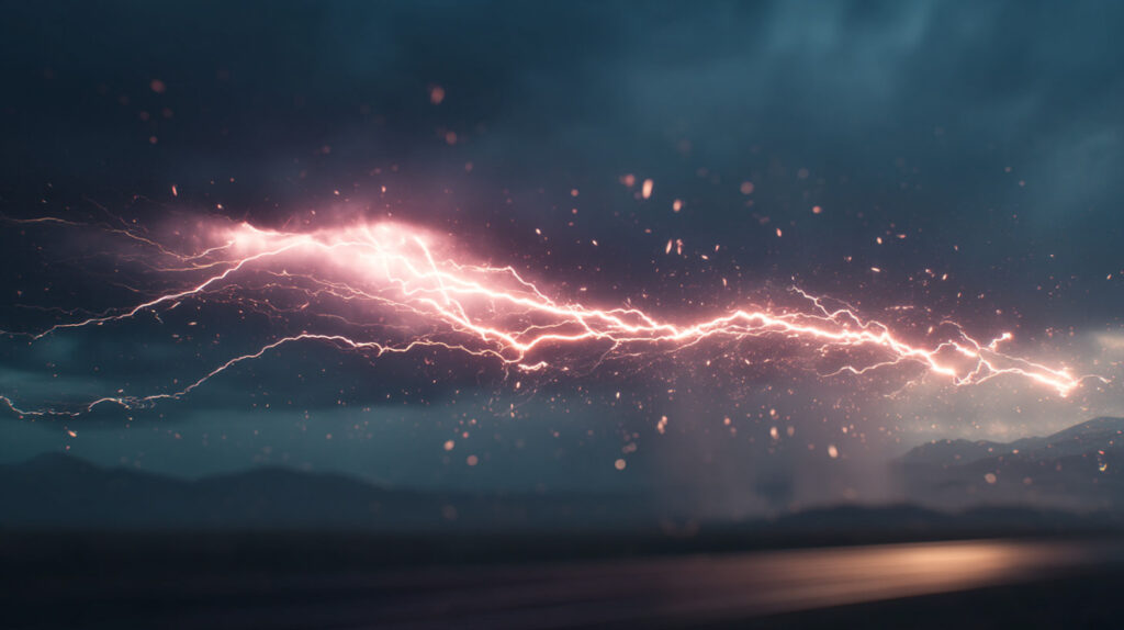 Midjourney Prompt Blitze Gewitter Beispiel 3