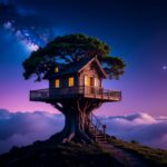 Firefly 4 Beispiel Natur Baumhaus über den Wolken