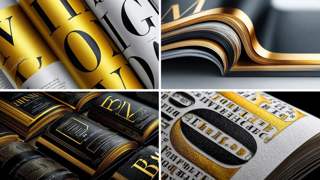 Midjourney Prompts Typografie und Grafikdesign Beispiel luxuriös
