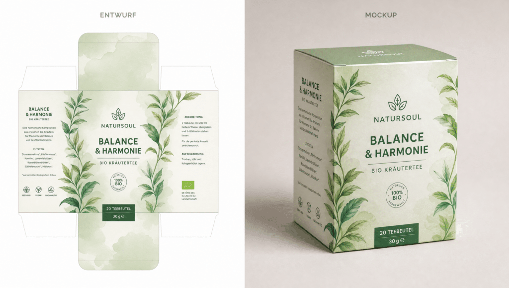 Photoshop Schulung Fortgeschrittene Verpackung MockUp und Entwurf