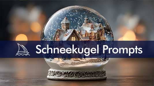 Beitragsbild 10 Schneekugel Prompts Midjourney