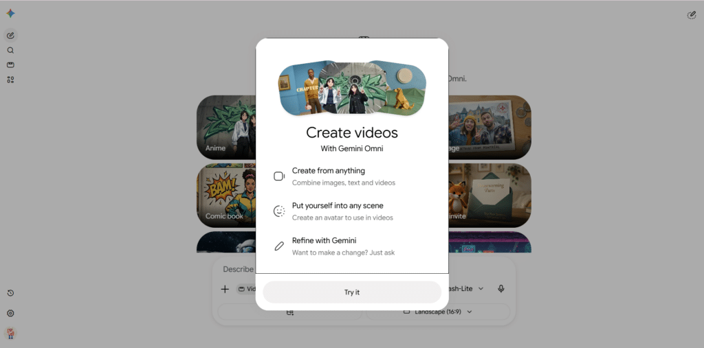 Gemini Schulung unserTRAINING Screenshot Omni Video